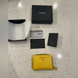 Prada Saffiano Leather Coin Purse